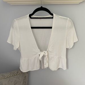 Lottie Moss Tie Crop Top